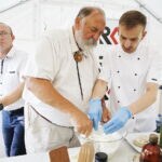 04.08.2018 Radio Kielce. Śniadanie w ogrodzie. Grzegorz Russak i prowadząca program Magdalena Sitek / Jarosław Kubalski / Radio Kielce