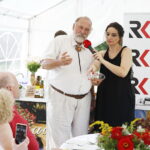 04.08.2018 Radio Kielce. Śniadanie w ogrodzie. Grzegorz Russak i prowadząca program Magdalena Sitek / Jarosław Kubalski / Radio Kielce