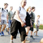 09.08.2018 Jędrzejów. 38 Marsz Szlakiem I Kompanii Kadrowej. Uroczystości na placu Kościuszki / Jarosław Kubalski / Radio Kielce