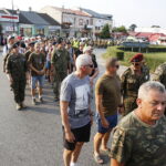 09.08.2018 Jędrzejów. 38 Marsz Szlakiem I Kompanii Kadrowej. Uroczystości na placu Kościuszki / Jarosław Kubalski / Radio Kielce