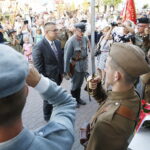 09.08.2018 Jędrzejów. 38 Marsz Szlakiem I Kompanii Kadrowej. Uroczystości na placu Kościuszki / Jarosław Kubalski / Radio Kielce