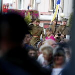 09.08.2018 Jędrzejów. 38 Marsz Szlakiem I Kompanii Kadrowej. Uroczystości na placu Kościuszki / Jarosław Kubalski / Radio Kielce