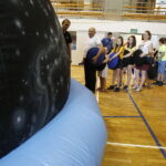 20.08.2018 Machocice Scholasteria. Mobilne planetarium Centrum Nauki Kopernik w szkole podstawowej / Jarosław Kubalski / Radio Kielce