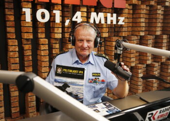 21.08.2018 Radio Kielce. Geir Fredrik Larsen, emerytowany podpułkownik norweskiej policji / Jarosław Kubalski / Radio Kielce