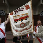 21.08.2018 Kielce. Kościół p.w Jana Chrzciciela. Poświęcenie odnowionego Sztandaru Koła Emerytów i Rencistów przy MPK / Jarosław Kubalski / Radio Kielce