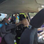 22.08.2018 Brzegi. Nowy odcinek S7. Ćwiczenia straży pożarnej / Jarosław Kubalski / Radio Kielce