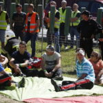 22.08.2018 Brzegi. Nowy odcinek S7. Ćwiczenia straży pożarnej / Jarosław Kubalski / Radio Kielce