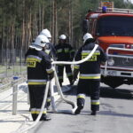 22.08.2018 Brzegi. Nowy odcinek S7. Ćwiczenia straży pożarnej / Jarosław Kubalski / Radio Kielce