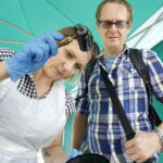 24.08.2018 Kielce. Warsztaty z linorytu na Rynku / Jarosław Kubalski / Radio Kielce