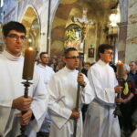 26.08.2018 Jędrzejów. Archiopactwo Cystersów.  Msza w 800-lecie przybycia do Jędrzejowa bł Wincentego Kadłubka / Jarosław Kubalski / Radio Kielce