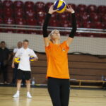28.08.2018 Ostrowiec Świętokrzyski. Konferencja prasowa i trening z udziałem siatkarek KSZO / Jarosław Kubalski / Radio Kielce