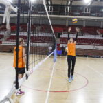 28.08.2018 Ostrowiec Świętokrzyski. Konferencja prasowa i trening z udziałem siatkarek KSZO / Jarosław Kubalski / Radio Kielce