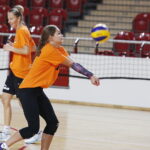 28.08.2018 Ostrowiec Świętokrzyski. Konferencja prasowa i trening z udziałem siatkarek KSZO / Jarosław Kubalski / Radio Kielce