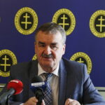 30.08.2018 Kielce. Prezydent Wojciech Lubawski podczas konferencji prasowej na której ogłosił. ze będzie się ubiegał o reelekcje / Jarosław Kubalski / Radio Kielce