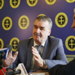 30.08.2018 Kielce. Prezydent Wojciech Lubawski podczas konferencji prasowej na której ogłosił. ze będzie się ubiegał o reelekcje / Jarosław Kubalski / Radio Kielce