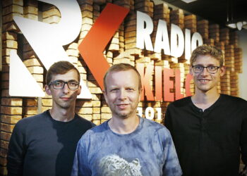 28.08.2018 Radio Kielce. Pokolenie M, Michał Kita, Paweł Chmielewski i Mateusz Kaczmarczyk / Jarosław Kubalski / Radio Kielce