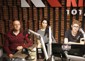 30.08.2018 Radio Kielce. Pokolenie M. Czarek Polit, Monika Miller i Mateusz Kaczmarczyk / Jarosław Kubalski / Radio Kielce