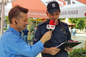 Stacja wakacje. Na zdjęciu (po lewej): Paweł Solarz - Radio Kielce / Krzysztof Bujnowicz / Radio Kielce