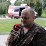 Oblęgorek. Pałacyk Henryka Sienkiewicza. Raport Dnia. Na zdjęciu: Marcin Perliński z Warszawy / Krzysztof Bujnowicz / Radio Kielce