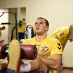 Trening siłowy PGE Vive Kielce / Marzena Mąkosa / Radio Kielce