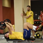 Trening siłowy PGE Vive Kielce / Marzena Mąkosa / Radio Kielce