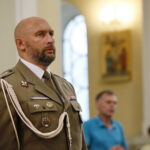 Obchody 74. rocznicy wybuchu Powstania Warszawskiego. Msza święta w kościele Garnizonowym pw. Matki Bożej Królowej Polski. Na zdjęciu płk Paweł Chabielski / Marzena Mąkosa / Radio Kielce