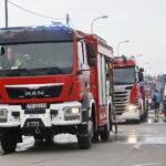 Pożar hurtowni zniczy przy ulicy Ściegiennego / Marzena Mąkosa / Radio Kielce