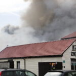 Pożar hurtowni zniczy przy ulicy Ściegiennego / Marzena Mąkosa / Radio Kielce