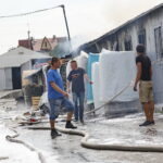 Pożar hurtowni zniczy przy ulicy Ściegiennego / Marzena Mąkosa / Radio Kielce