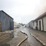 Pożar hurtowni zniczy przy ulicy Ściegiennego / Marzena Mąkosa / Radio Kielce