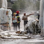 Pożar hurtowni zniczy przy ulicy Ściegiennego / Marzena Mąkosa / Radio Kielce