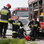 Pożar hurtowni zniczy przy ulicy Ściegiennego / Marzena Mąkosa / Radio Kielce