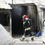 Pożar hurtowni zniczy przy ulicy Ściegiennego / Marzena Mąkosa / Radio Kielce