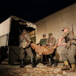 Inscenizacja upamiętniająca rocznicę rozbicia więzienia UB w Ośrodku Myśli Patriotycznej i Obywatelskiej w Kielcach przy ulicy Zamkowej / Marzena Mąkosa / Radio Kielce