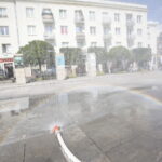 Kurtyny wodne na Placu Artystów / Marzena Mąkosa / Radio Kielce