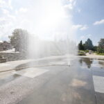 Kurtyny wodne na Placu Artystów / Marzena Mąkosa / Radio Kielce