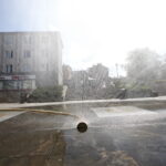 Kurtyny wodne na Placu Artystów / Marzena Mąkosa / Radio Kielce