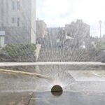 Kurtyny wodne na Placu Artystów / Marzena Mąkosa / Radio Kielce