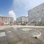 Kurtyny wodne na Placu Artystów / Marzena Mąkosa / Radio Kielce