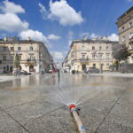 Kurtyny wodne na Placu Literatów / Marzena Mąkosa / Radio Kielce