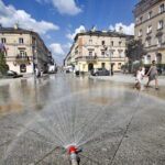 Kurtyny wodne na Placu Literatów / Marzena Mąkosa / Radio Kielce
