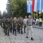 Uroczystości pod pomnikiem poległych i pomordowanych przez okupanta niemieckiego / Marzena Mąkosa / Radio Kielce