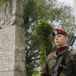 Uroczystości przed Obeliskiem I Kompanii Kadrowej J. Piłsudskiego / Marzena Mąkosa / Radio Kielce