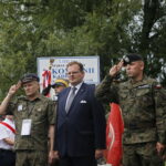 Uroczystości przed Obeliskiem I Kompanii Kadrowej J. Piłsudskiego / Marzena Mąkosa / Radio Kielce