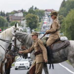 Uroczystości przed Obeliskiem I Kompanii Kadrowej J. Piłsudskiego / Marzena Mąkosa / Radio Kielce