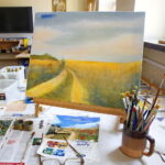 Plener w Chęcinach Towarzystwa Przyjaciół Sztuk Pięknych / Marzena Mąkosa / Radio Kielce