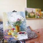 Plener w Chęcinach Towarzystwa Przyjaciół Sztuk Pięknych / Marzena Mąkosa / Radio Kielce