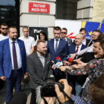 Konferencja prasowa posła Piotra Liroya-Marca. Przemawia Piotr Liroy-Marzec - kandydat na prezydenta miasta Kielce / Marzena Mąkosa / Radio Kielce