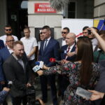 Konferencja prasowa posła Piotra Liroya-Marca. Przemawia Piotr Liroy-Marzec - kandydat na prezydenta miasta Kielce / Marzena Mąkosa / Radio Kielce