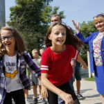 Otwarcie placu zabaw na osiedlu Ściegiennego / Marzena Mąkosa / Radio Kielce